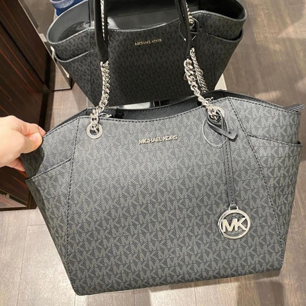 NWT Michael Kors Jet Set Travel Black JST tote bag - Picture 3 of 8